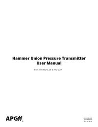 Thumbnail of document Manual - 2202 HU Hammer Union Pressure Transmitter